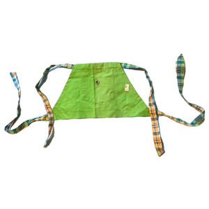 Vintage Cotton Green Cotton Apron Size 14